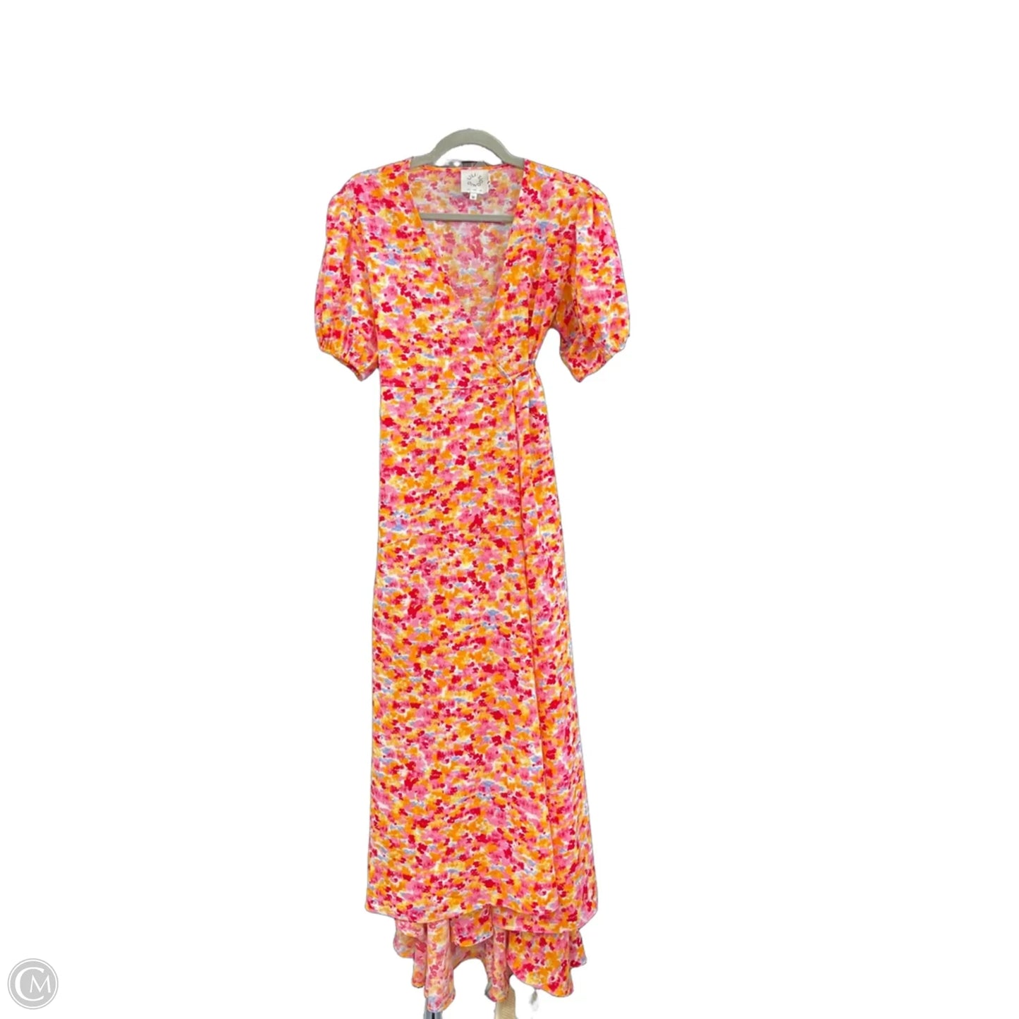 Dress Casual Midi By Lili Sidonio In Pink & Red, Size: M