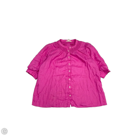 Top Short Sleeve By Boden In Pink, Size: 10