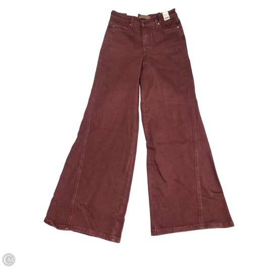 Jeans Wide Leg By Judy Blue In Maroon, Size: 8