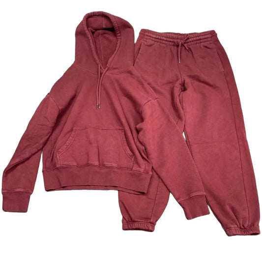 Lounge Set Pants By Members Mark In Maroon, Size: M