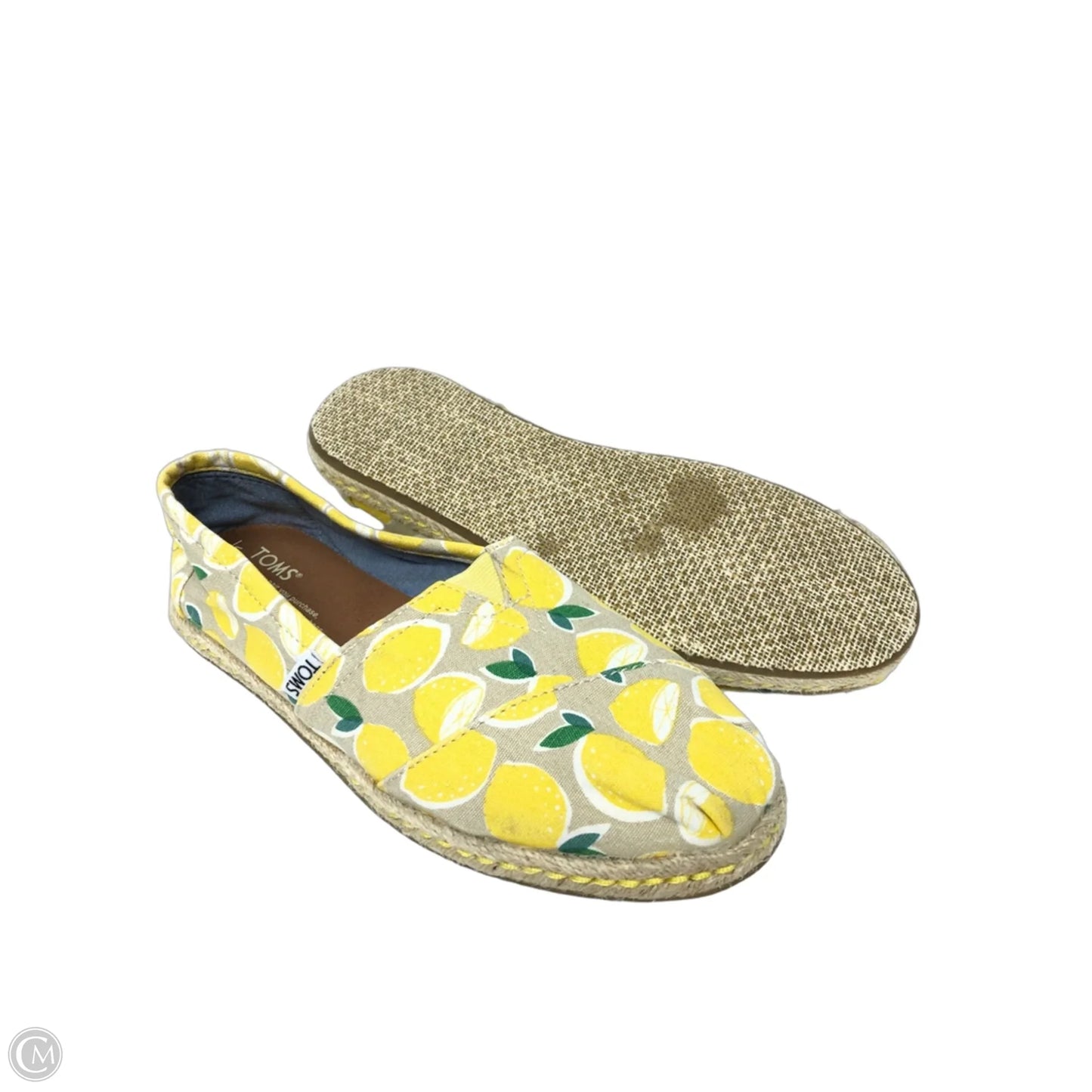 Shoes Flats By Toms In Yellow, Size: 8