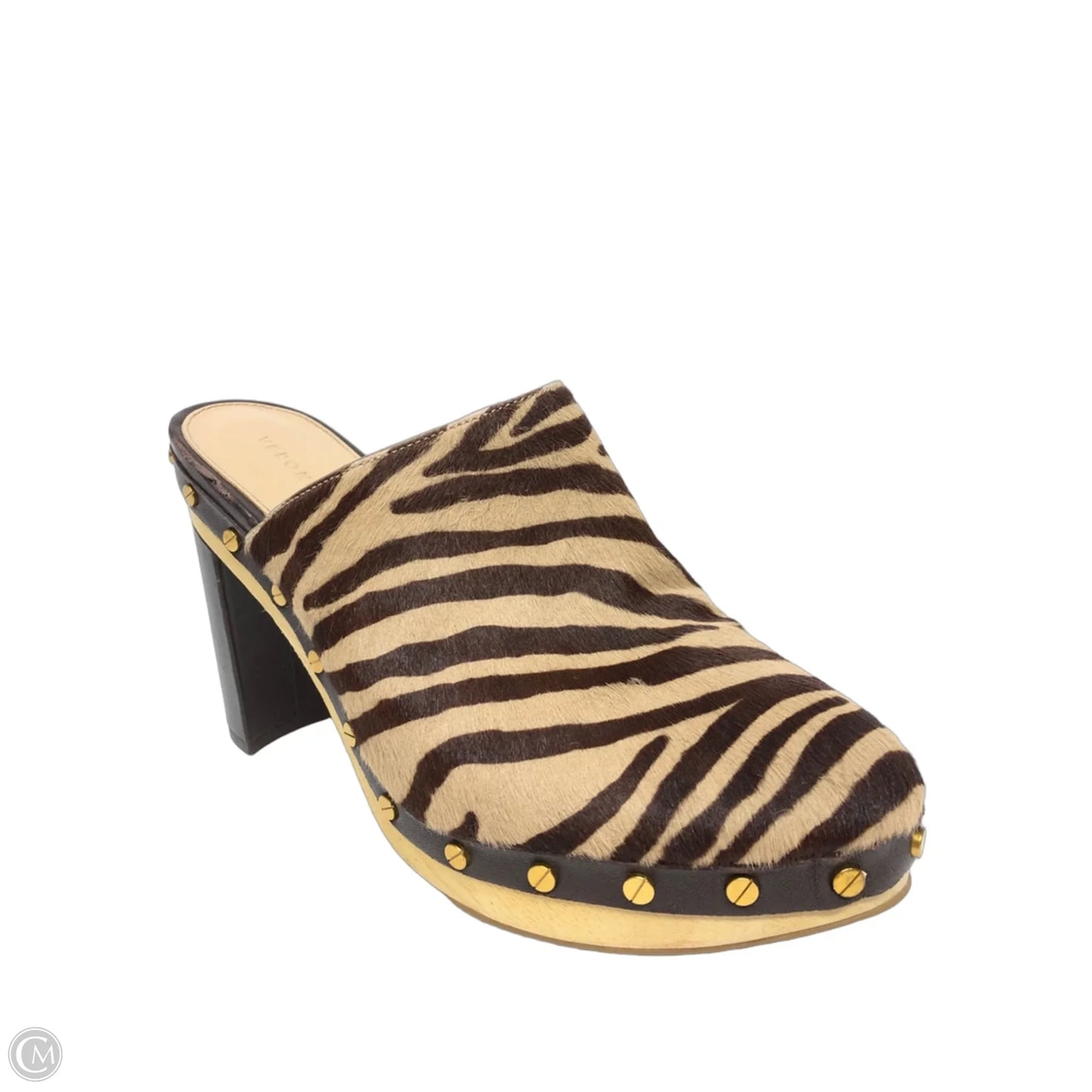 Shoes Heels Block By Veronica Beard In Animal Print, Size: 8