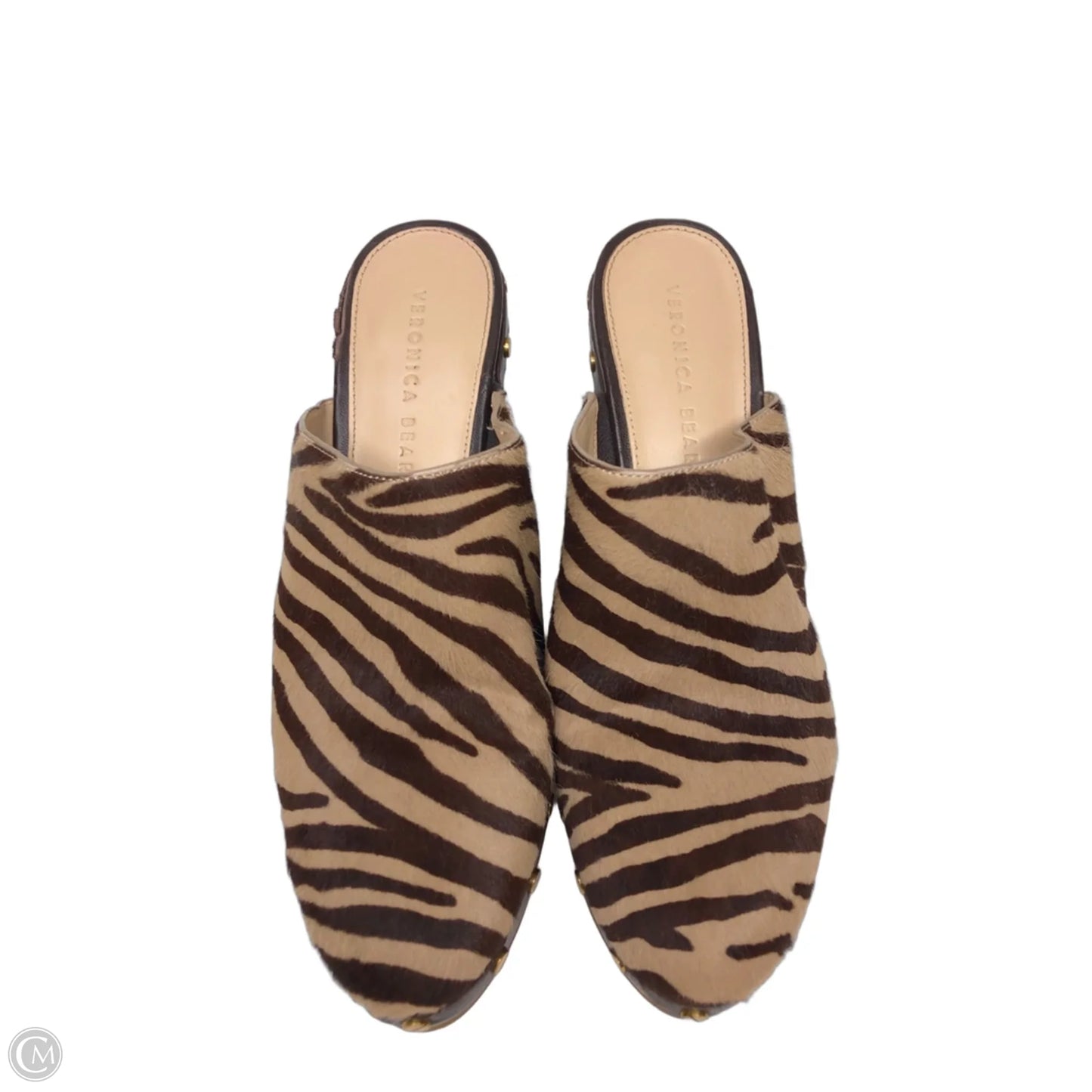 Shoes Heels Block By Veronica Beard In Animal Print, Size: 8