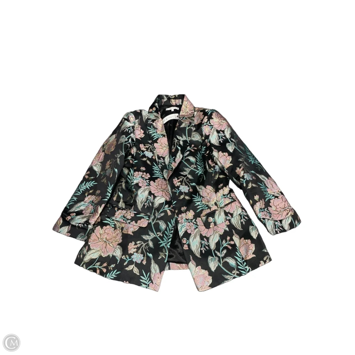 Skirt Suit 2pc By Willow & Clay In Black & Pink, Size: M