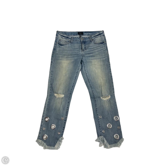 Jeans Cropped By Celebrity Pink In Blue Denim, Size: 6