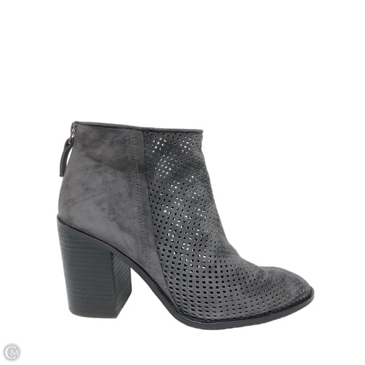 Boots Ankle Heels By Steve Madden In Grey, Size: 9.5