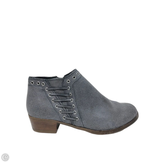 Boots Ankle Heels By Minnetonka In Grey, Size: 8