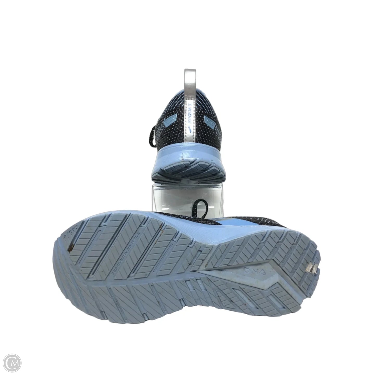 Shoes Athletic By Brooks In Black & Blue, Size: 8.5