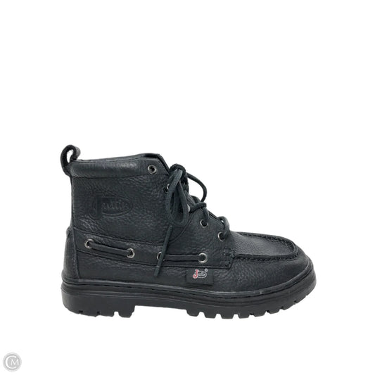 Boots Ankle Flats By Justin In Black, Size: 6.5