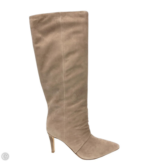Boots Knee Heels By Marc Fisher In Beige, Size: 8