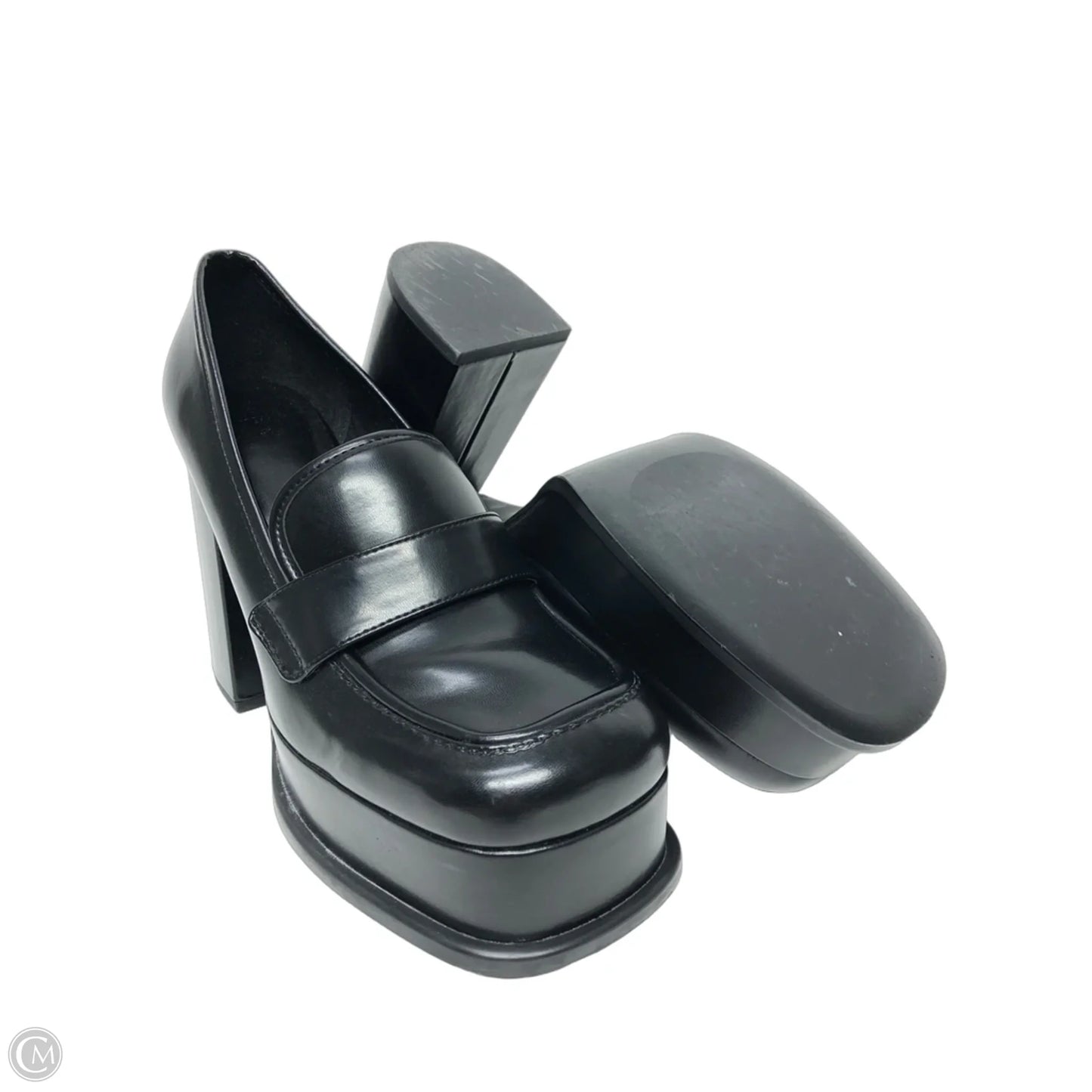 Shoes Heels Block By H&m In Black, Size: 10