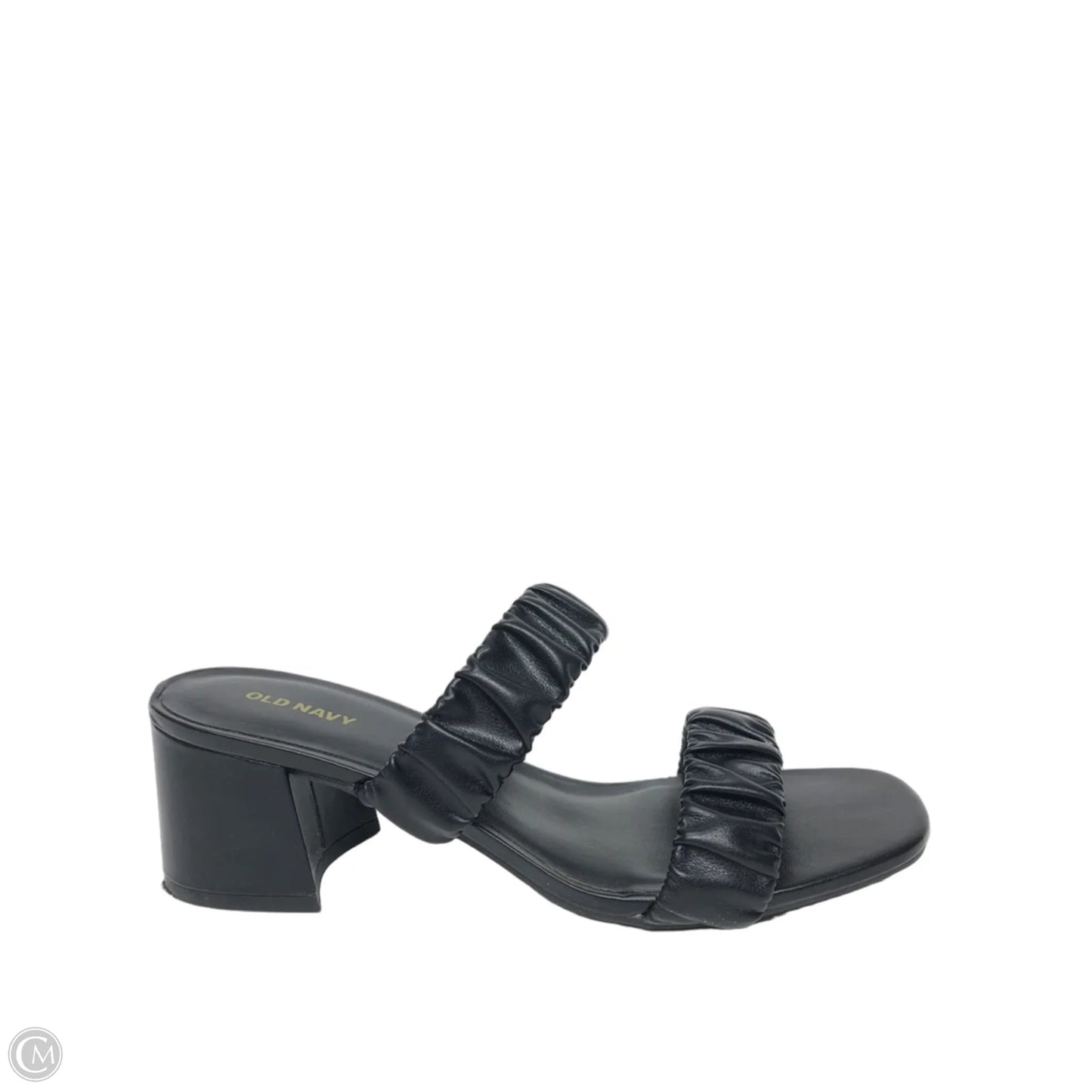 Sandals Heels Block By Old Navy In Black, Size: 9