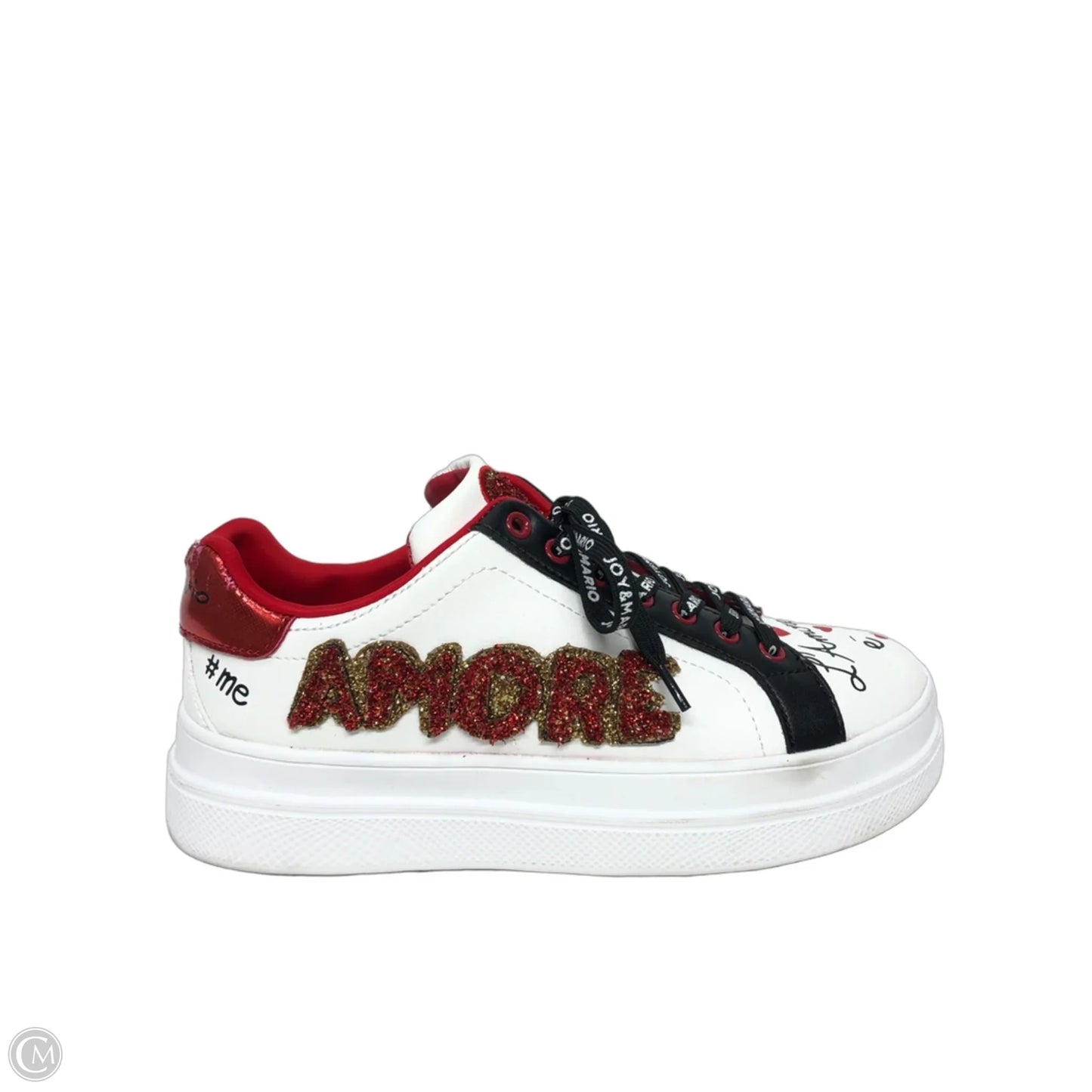 Shoes Sneakers By Clothes Mentor In Red & White, Size: 8