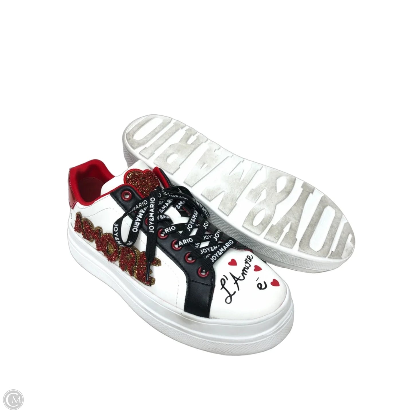 Shoes Sneakers By Clothes Mentor In Red & White, Size: 8