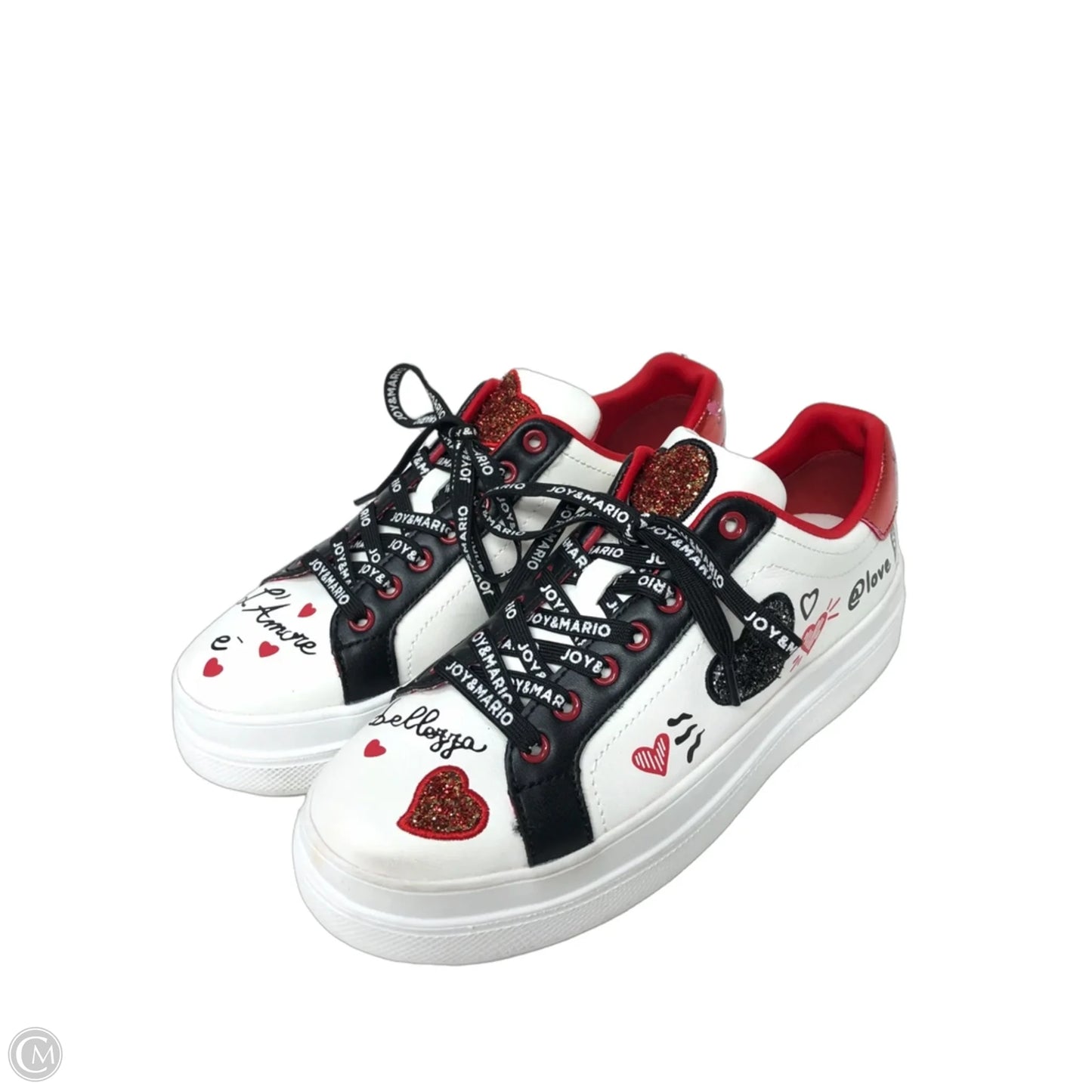 Shoes Sneakers By Clothes Mentor In Red & White, Size: 8