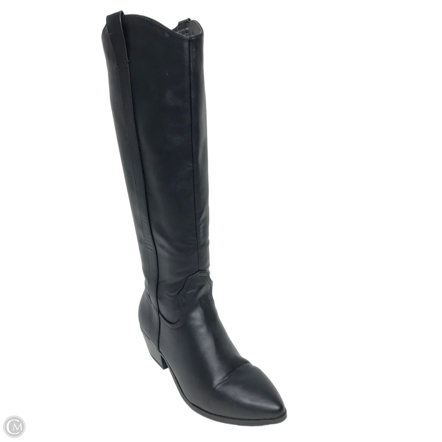 Boots Knee Heels By Universal Thread In Black, Size: 7