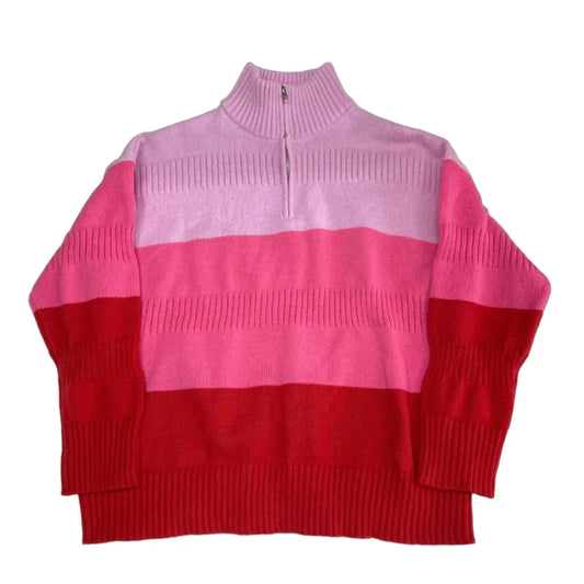 Sweater By Chicsoul In Pink & Red, Size: 1x