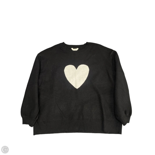 Sweater By Terra & Sky In Black, Size: 1x
