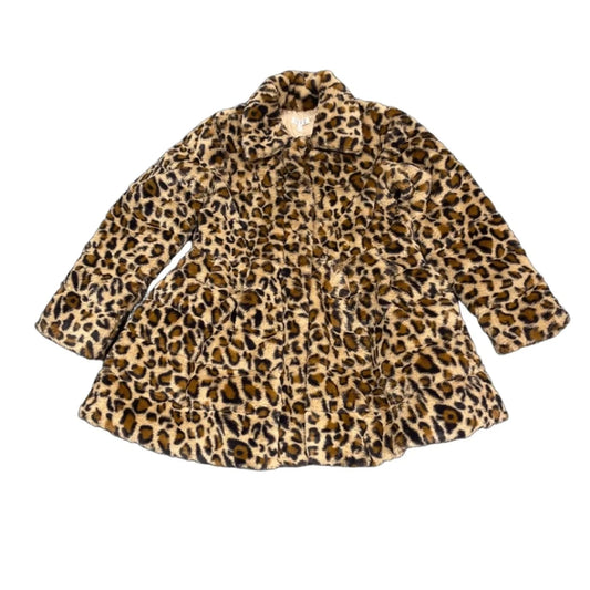 Coat Faux Fur & Sherpa By Tcec In Animal Print, Size: M