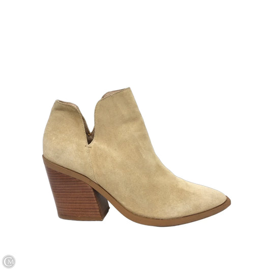 Boots Ankle Heels By Gianni Bini In Tan, Size: 9.5
