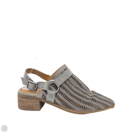 Shoes Heels Block By Lucky Brand In Grey, Size: 9