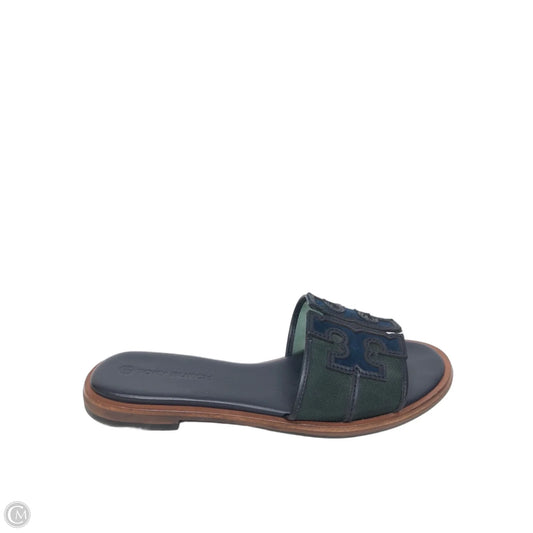 Sandals Designer By Tory Burch In Navy, Size: 6
