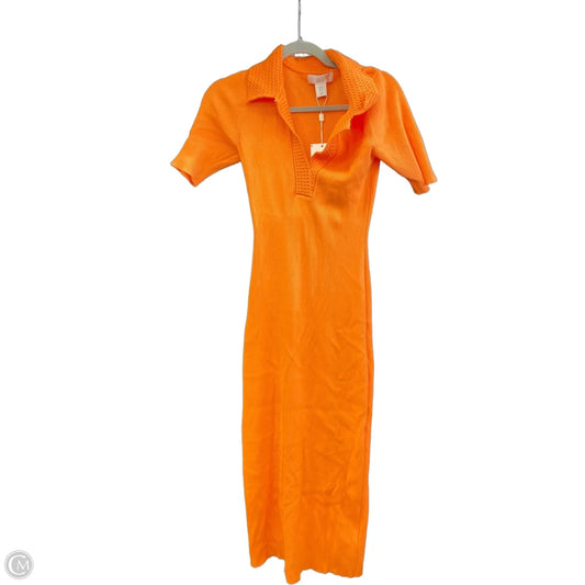 Dress Designer By Caroline Constas In Orange, Size: M
