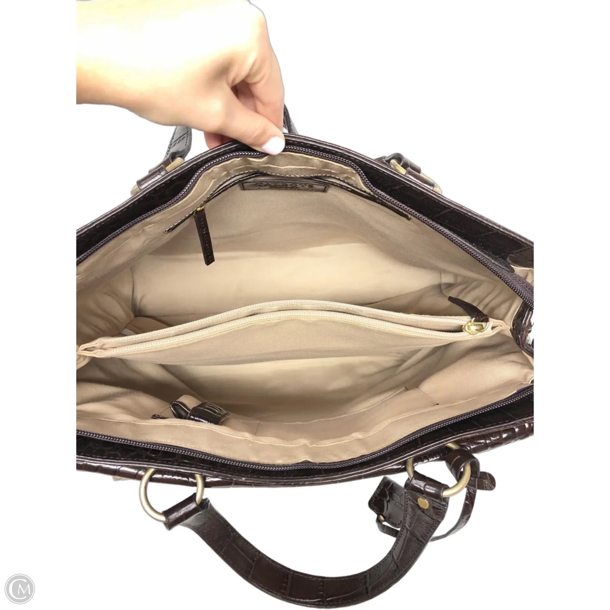 Tote Leather By Talbots