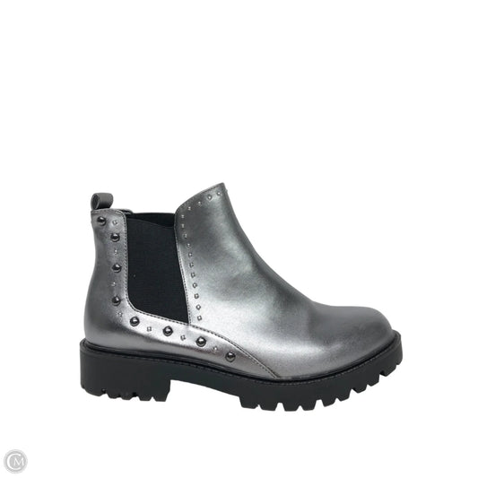 Boots Ankle Heels By Charles By Charles David In Silver, Size: 8.5