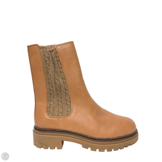Boots Mid-calf Heels By Sam And Libby In Brown, Size: 9.5
