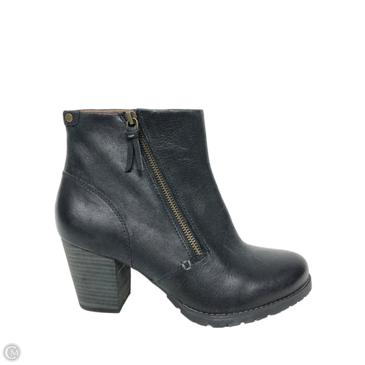 Boots Ankle Heels By Clarks In Black, Size: 9