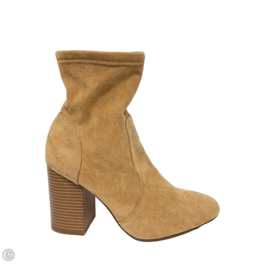 Boots Ankle Heels By Madden Girl In Brown, Size: 7.5