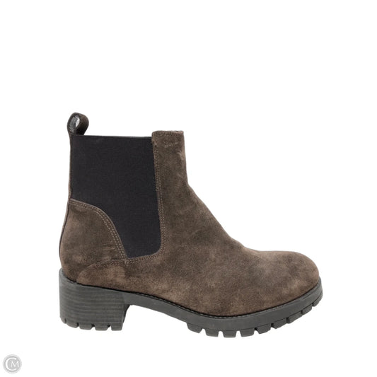 Boots Ankle Heels By Cmc In Brown, Size: 9.5