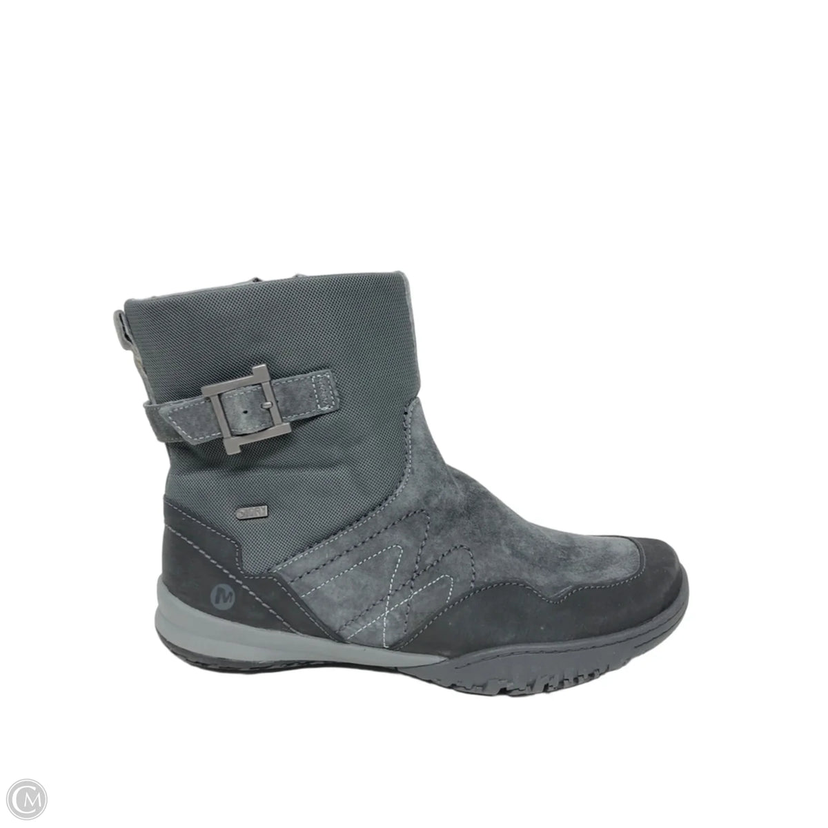 Boots Ankle Flats By Merrell In Grey, Size: 9