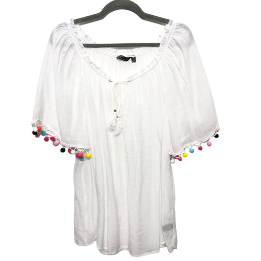 Top Short Sleeve By Mlle Gabrielle  Size: 1x