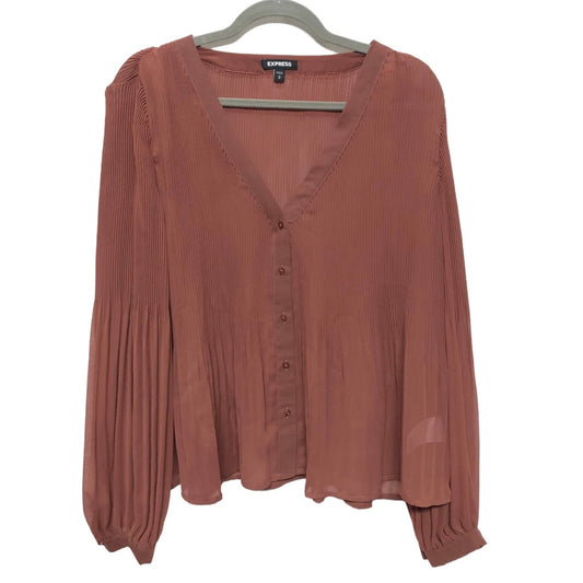 Blouse Long Sleeve By Express  Size: M