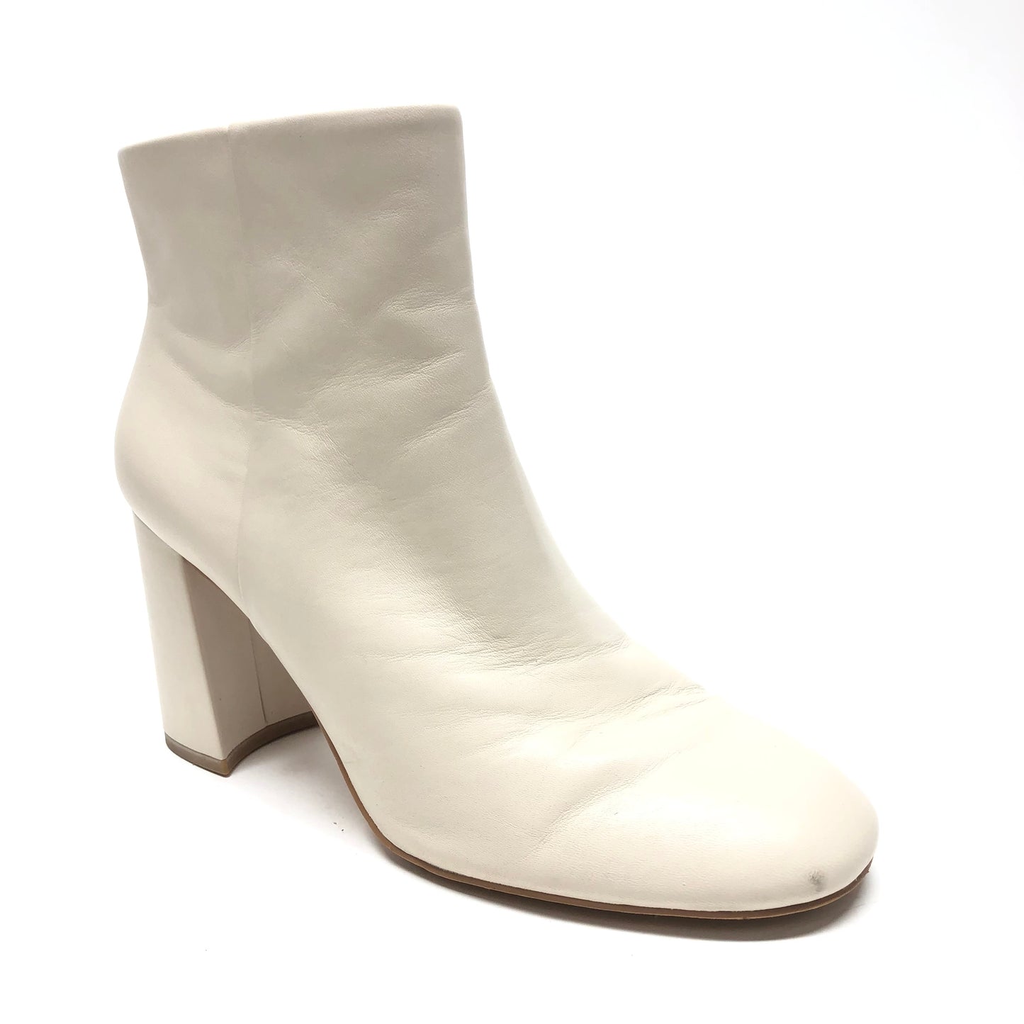 Cream Boots Ankle Heels Gianni Bini, Size 11