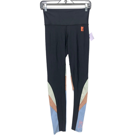 Black & Blue Athletic Leggings Cmb, Size M