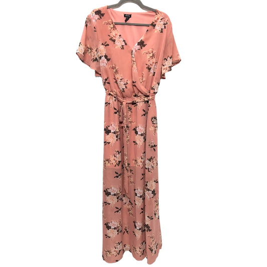 Pink Dress Casual Maxi Justify, Size 2x