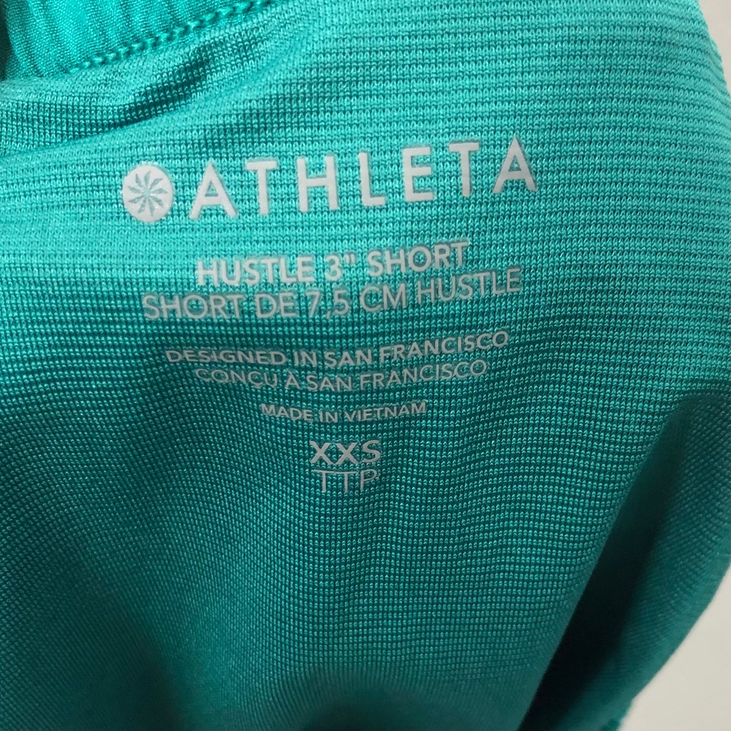 Green Athletic Shorts Athleta, Size Xxs