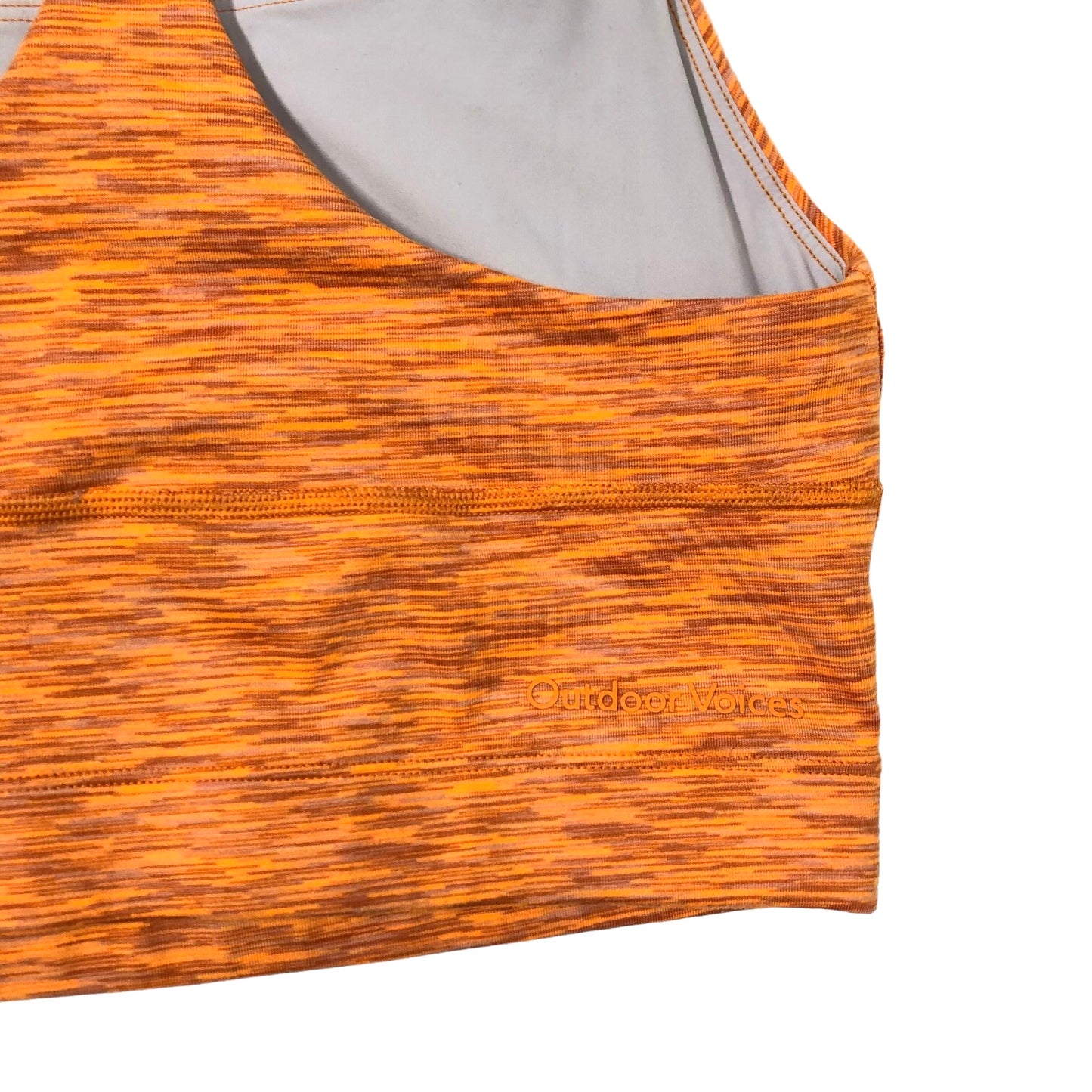 Orange Athletic Bra Outdoor Voices, Size S