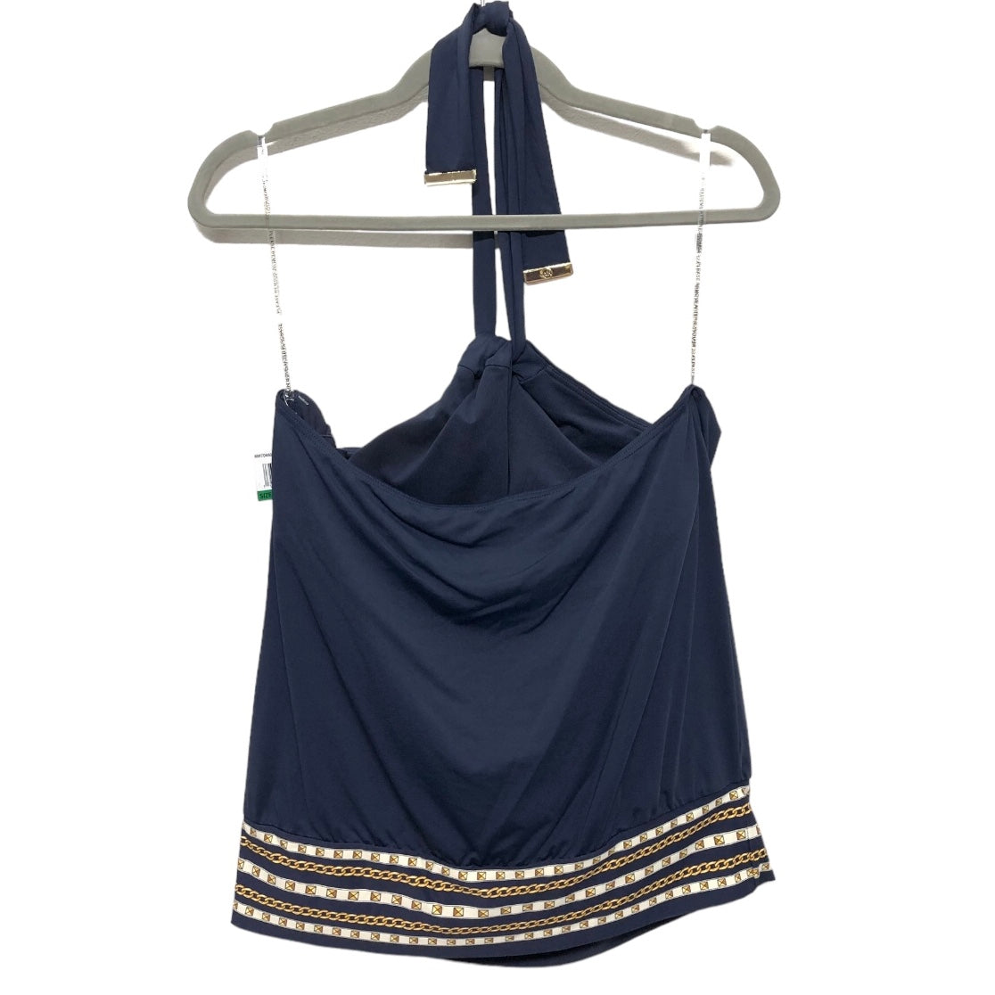 Navy Swimsuit Top Michael By Michael Kors, Size L