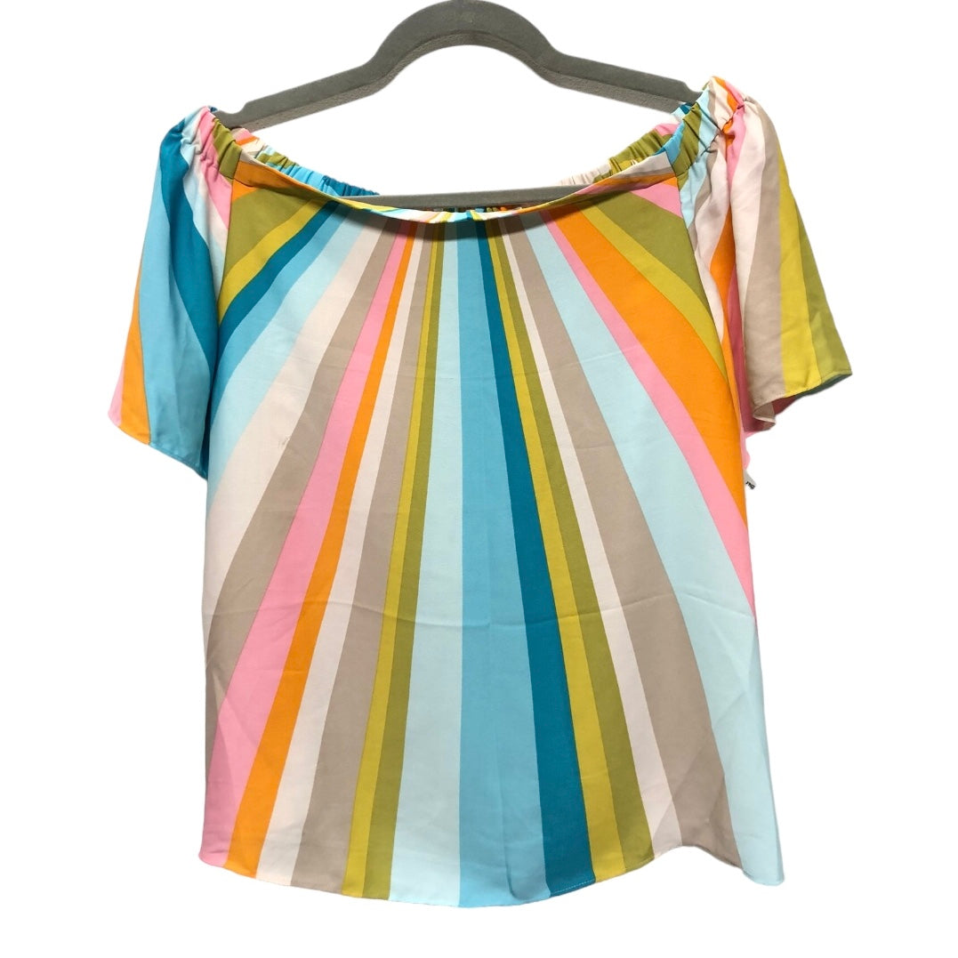 Blouse Short Sleeve By Trina Turk In Multi-colored, Size: Xs