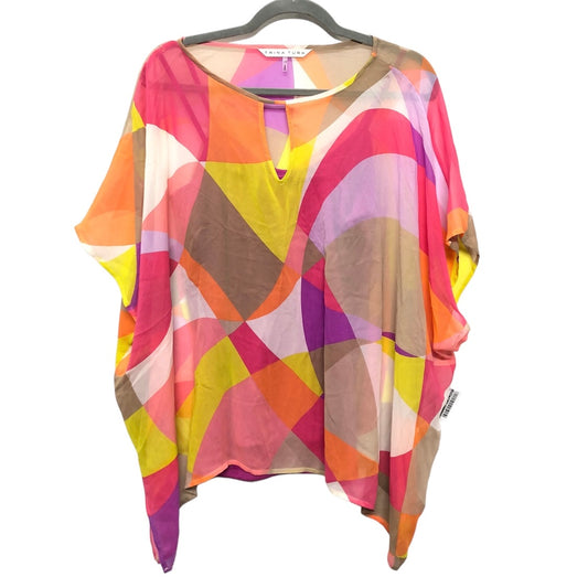 Blouse Short Sleeve By Trina Turk In Multi-colored, Size: Xs