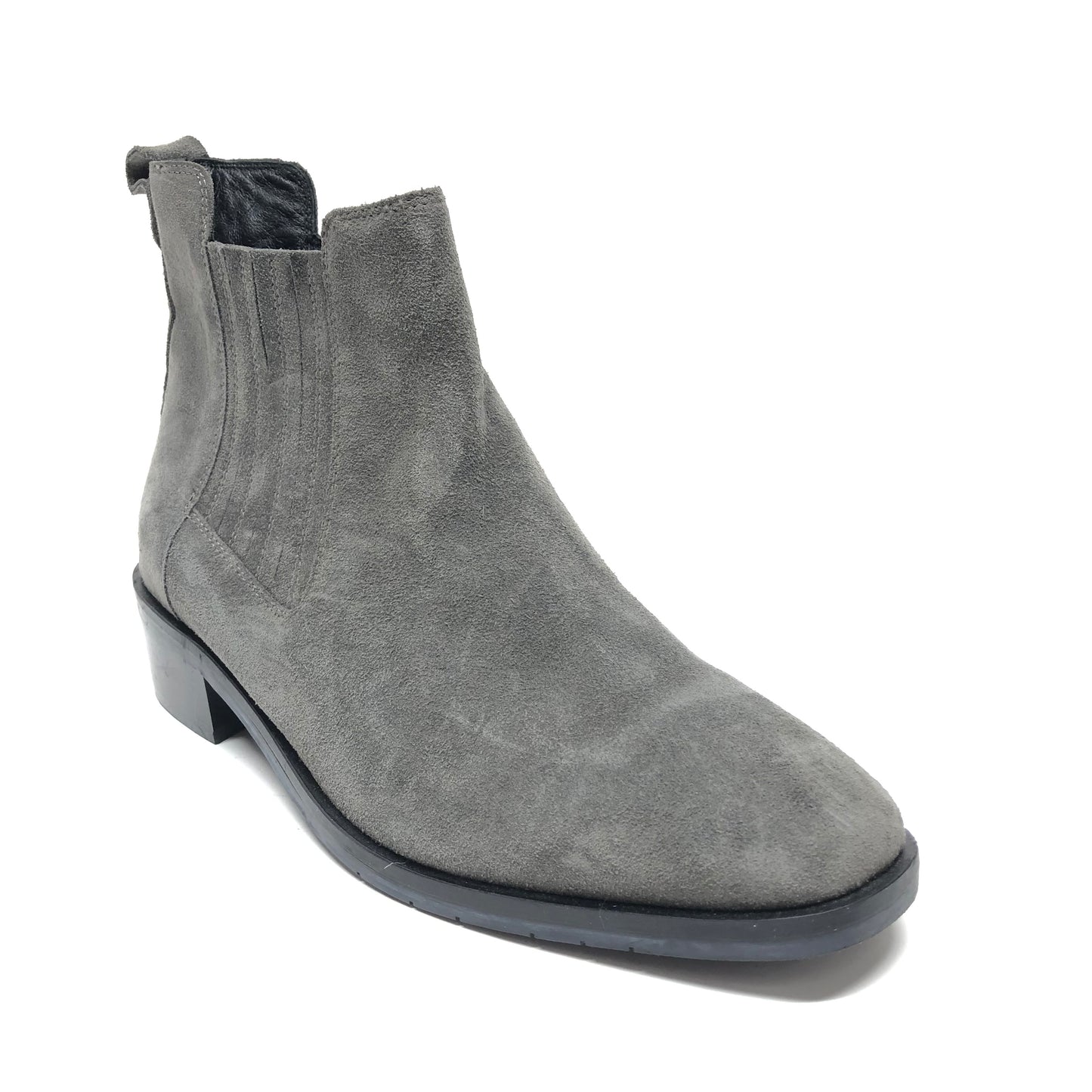 Grey Boots Ankle Heels Aquatalia, Size 11