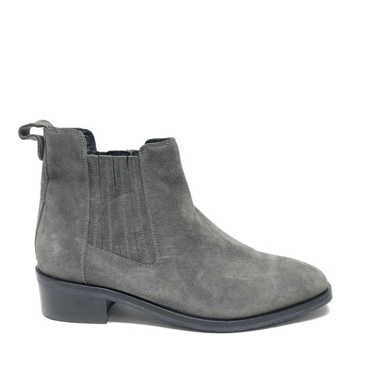 Grey Boots Ankle Heels Aquatalia, Size 11