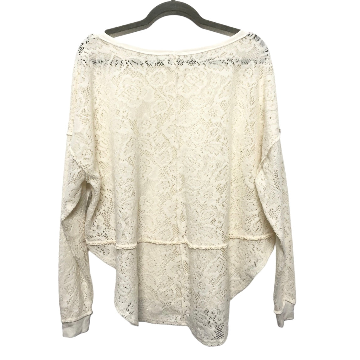 Top Long Sleeve By Free People In White, Size: S