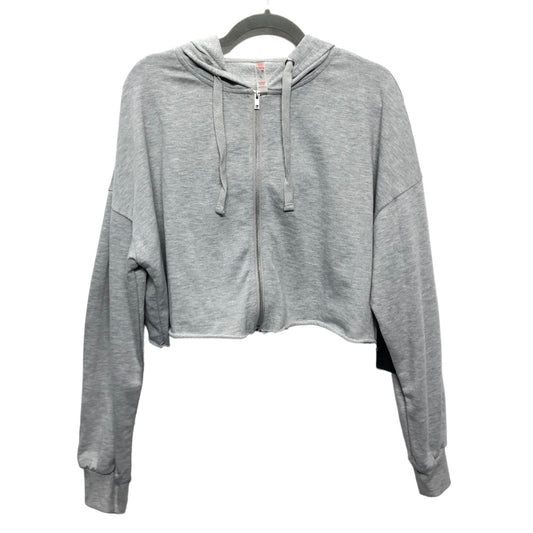 Sweatshirt Hoodie By Mono B In Grey, Size: L