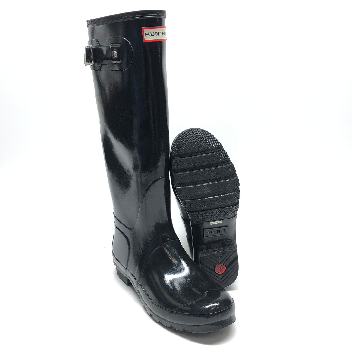 Boots Rain By Hunter In Black, Size: 9