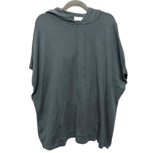 Sweatshirt Hoodie By Loft In Grey, Size: S